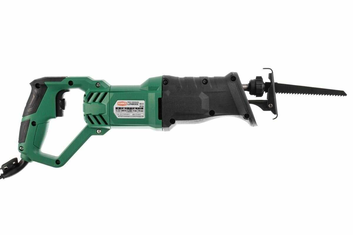 Пила сабельная Hammer LZK800C [800Вт 0-2800ход/мин 115мм-дер 8мм-мет] фотография 2