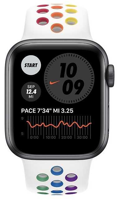 Умные часы Apple Watch SE GPS + Cellular 40мм Aluminum Case with Nike Sport Band фотография 19