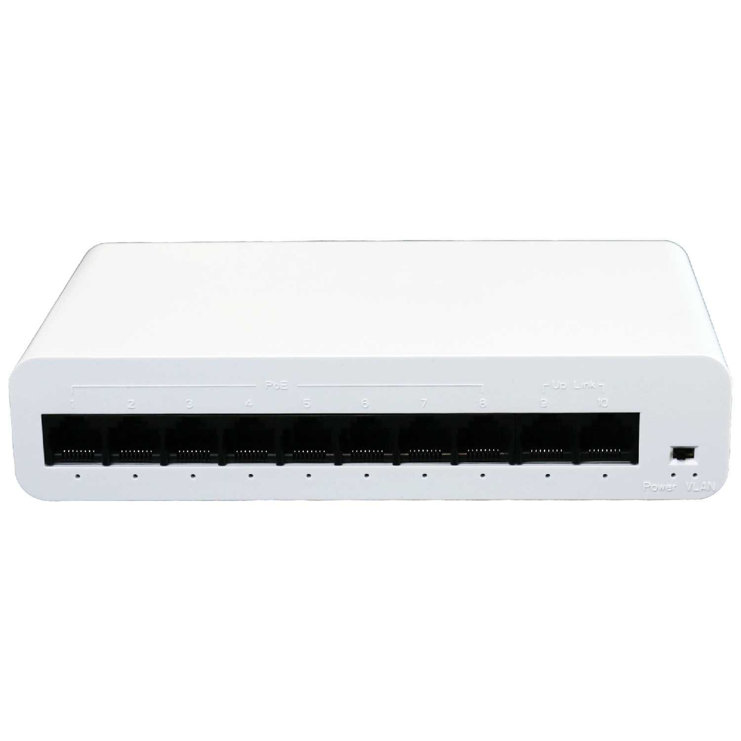 Неуправляемый коммутатор XVI SWP1081L, 8 PoE + 2 UpLink 10/100Мбит/с, 96Вт