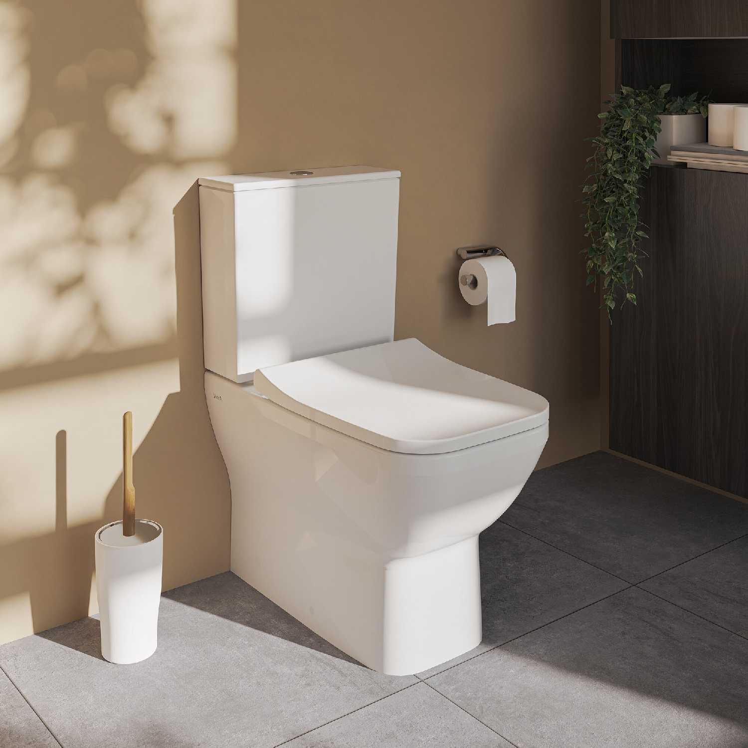 Комплект напольного безободкового унитаза VitrA Integra Square Open-Back (9833B003-7205) фотография 3