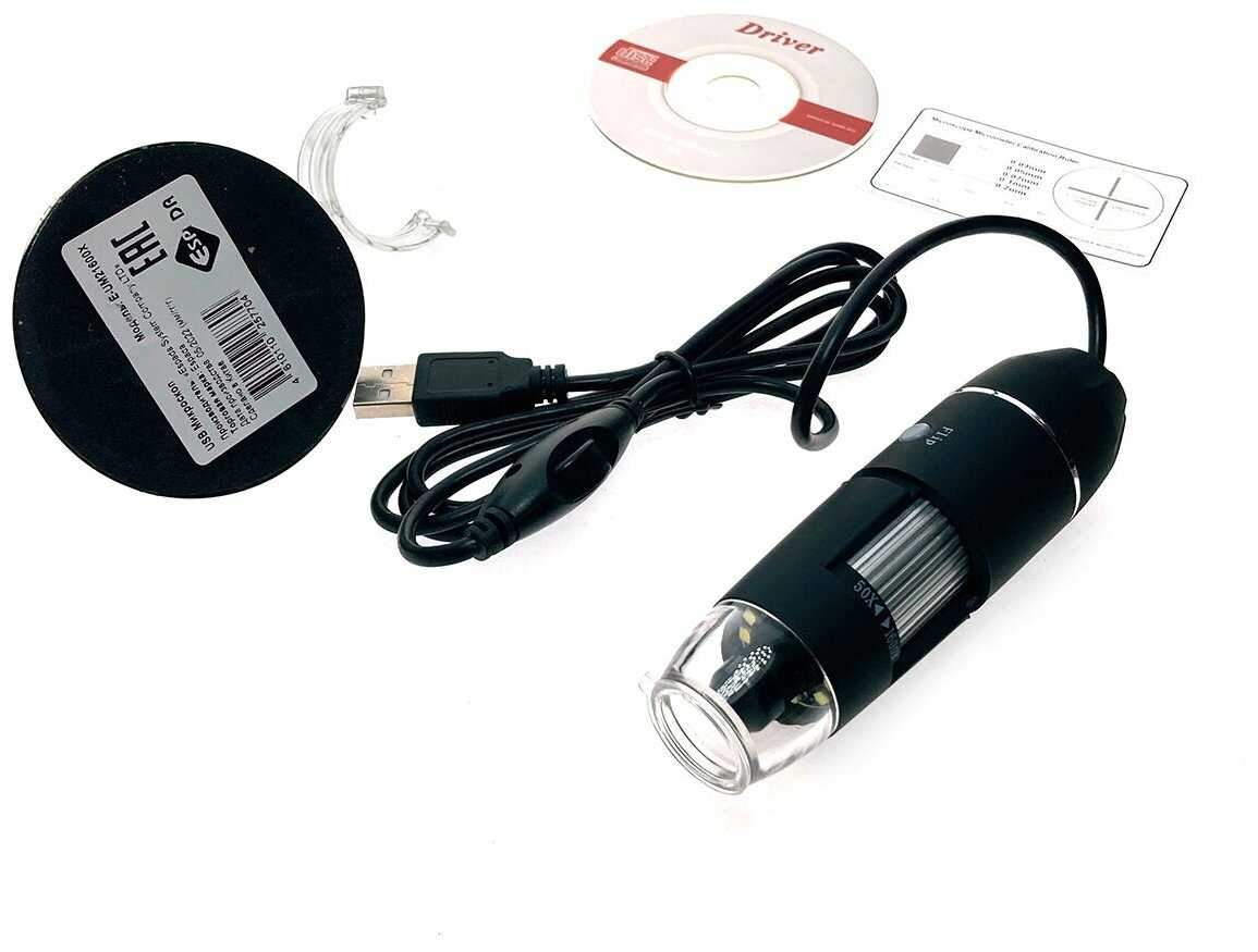 Портативный цифровой USB-микроскоп Espada E-UM21600X c камерой 2,0 МП и увеличением 1600x фотография 3