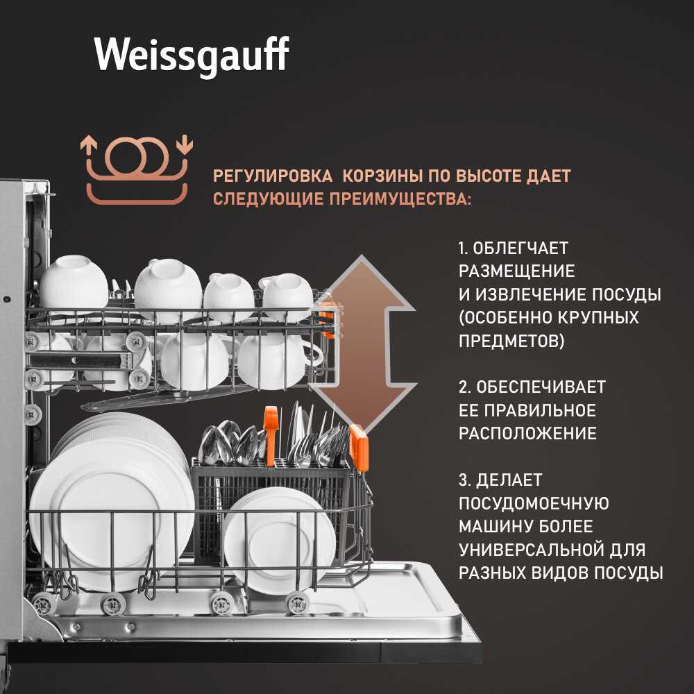Встраиваемая посудомоечная машина Weissgauff BDW 4525 Infolight (BDW 4525) фотография 6