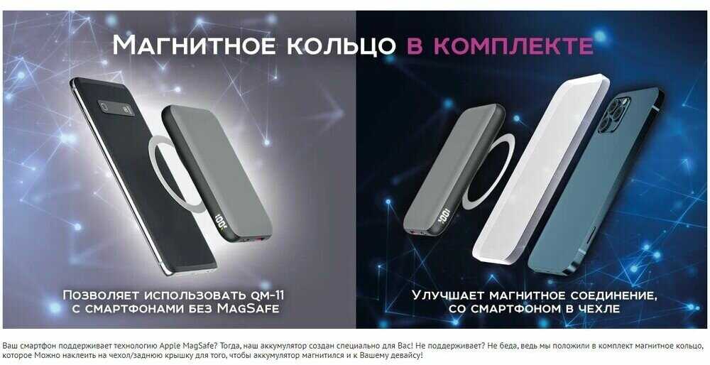 Портативное зарядное устройство Olmio QM-11 (10000mAh) фотография 10