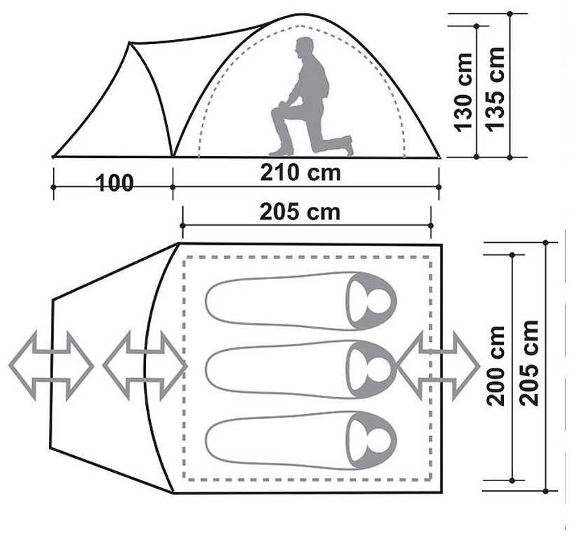 Палатка Canadian Camper Karibu 3 woodland фотография 1