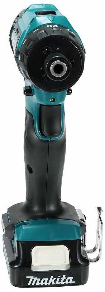 Дрель-шуруповерт аккумуляторная Makita DF033DWAE [32 Нм, CXT 12В, 2×2 Ач, з/у]. фотография 9