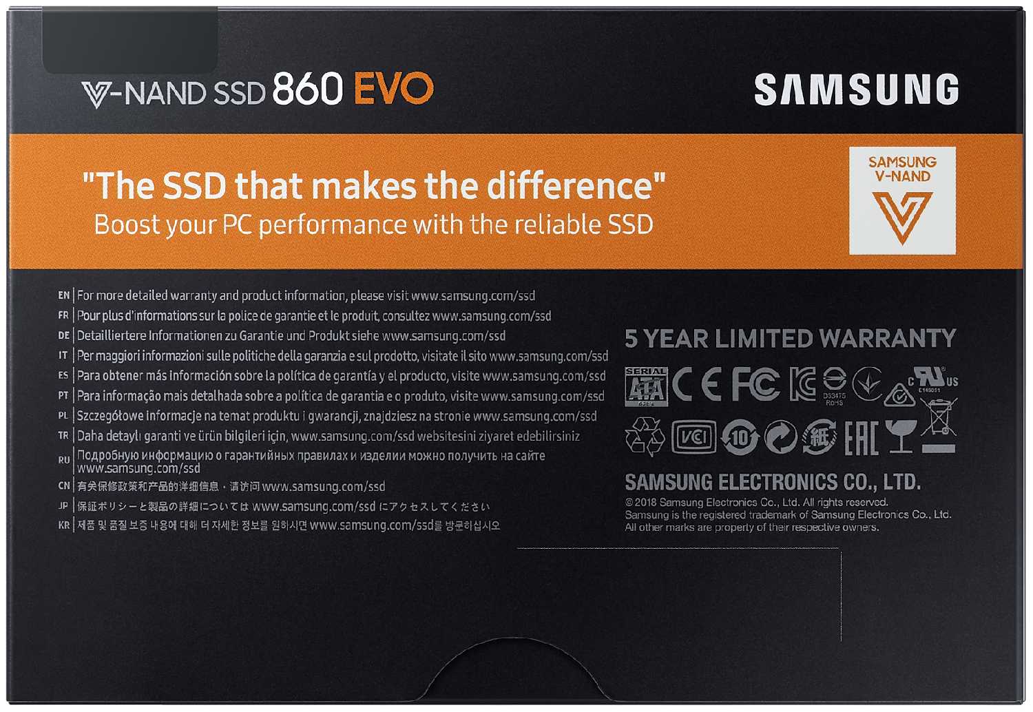 Твердотельный накопитель Samsung 860 EVO (MZ-76E250BW) фотография 7