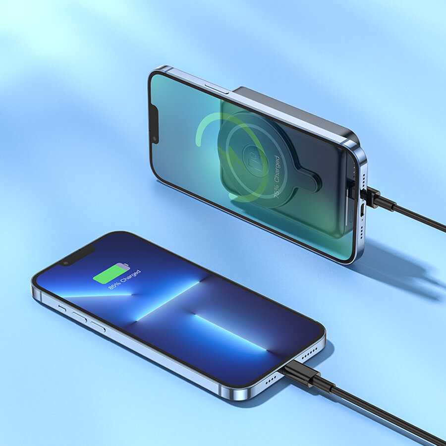 Портативное зарядное устройство Hoco Q11 3in1 Magnetic Phone, iWatch, headset 10000mAh фотография 13