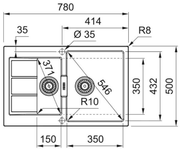 Врезная кухонная мойка FRANKE Sirius 2.0 S2D (651-78) фотография 1