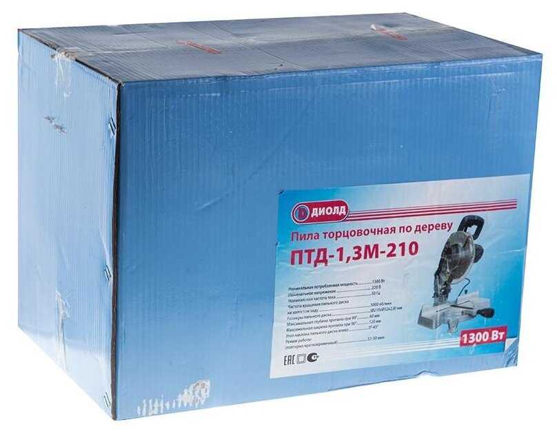 Торцовочная сетевая пила ДИОЛД ПТД-1,3М-210 фотография 12