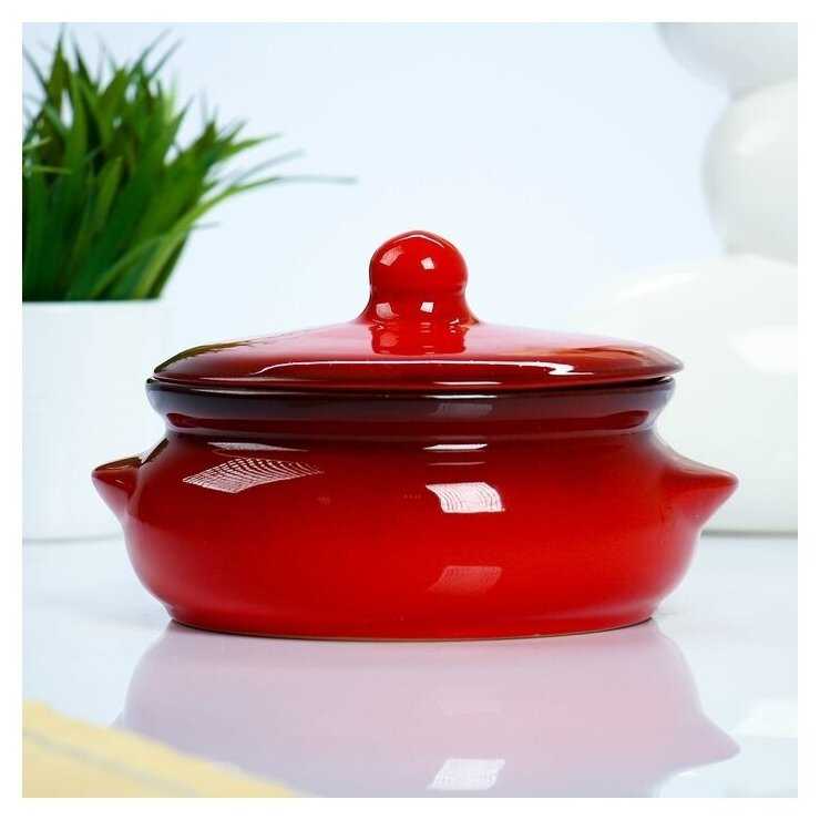 Горшок для запекания Борисовская керамика КРС00000379, 18х15.5 см фотография 1