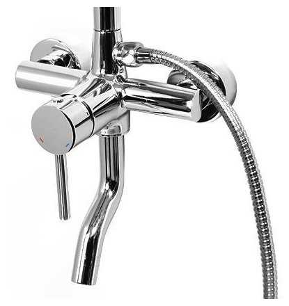 Душевая стойка WasserKRAFT A14401, хромоникелевое фотография 3