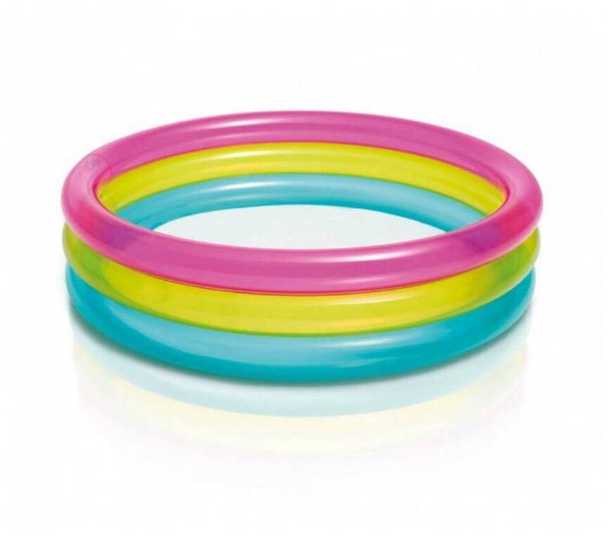 Детский бассейн Intex 57104NP Rainbow Baby 86х25 см (1-3 лет), 86х25 см фотография 3