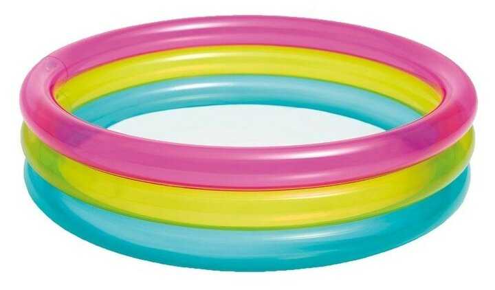 Детский бассейн Intex 57104NP Rainbow Baby 86х25 см (1-3 лет), 86х25 см фотография 4