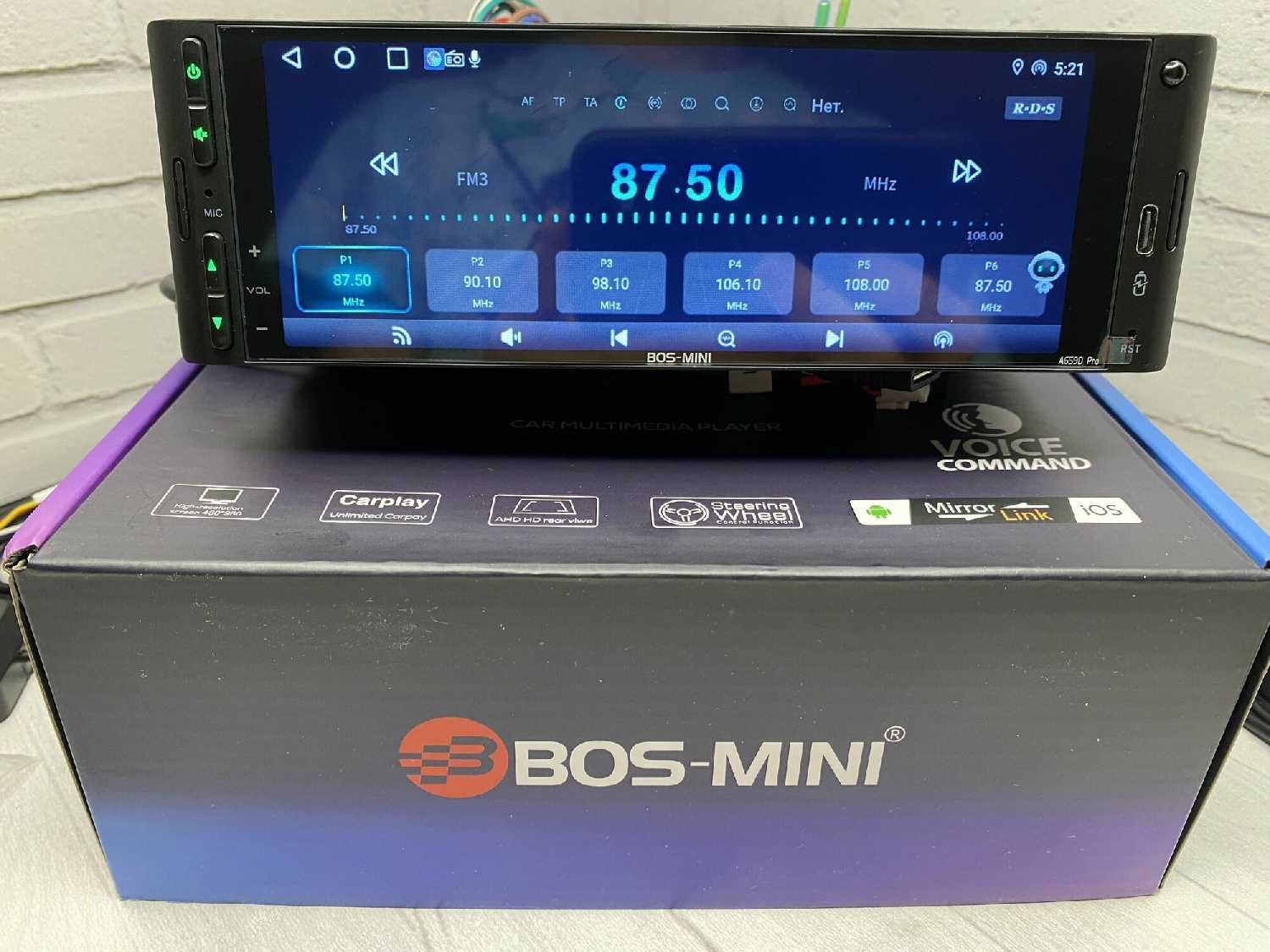Автомагнитола 1din Bos-Mini BOS-А659D PRO (BOS-А659D) фотография 14