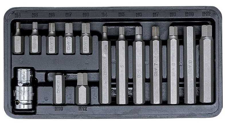 Набор вставок TORX с отверстием AVS (KB15TH) фотография 5