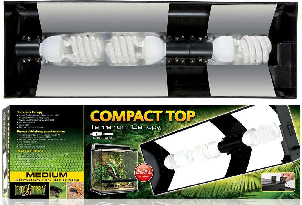 Светильник Exo Terra Лампа ультрафиолетовая Compact Top (PT2227) фотография 2
