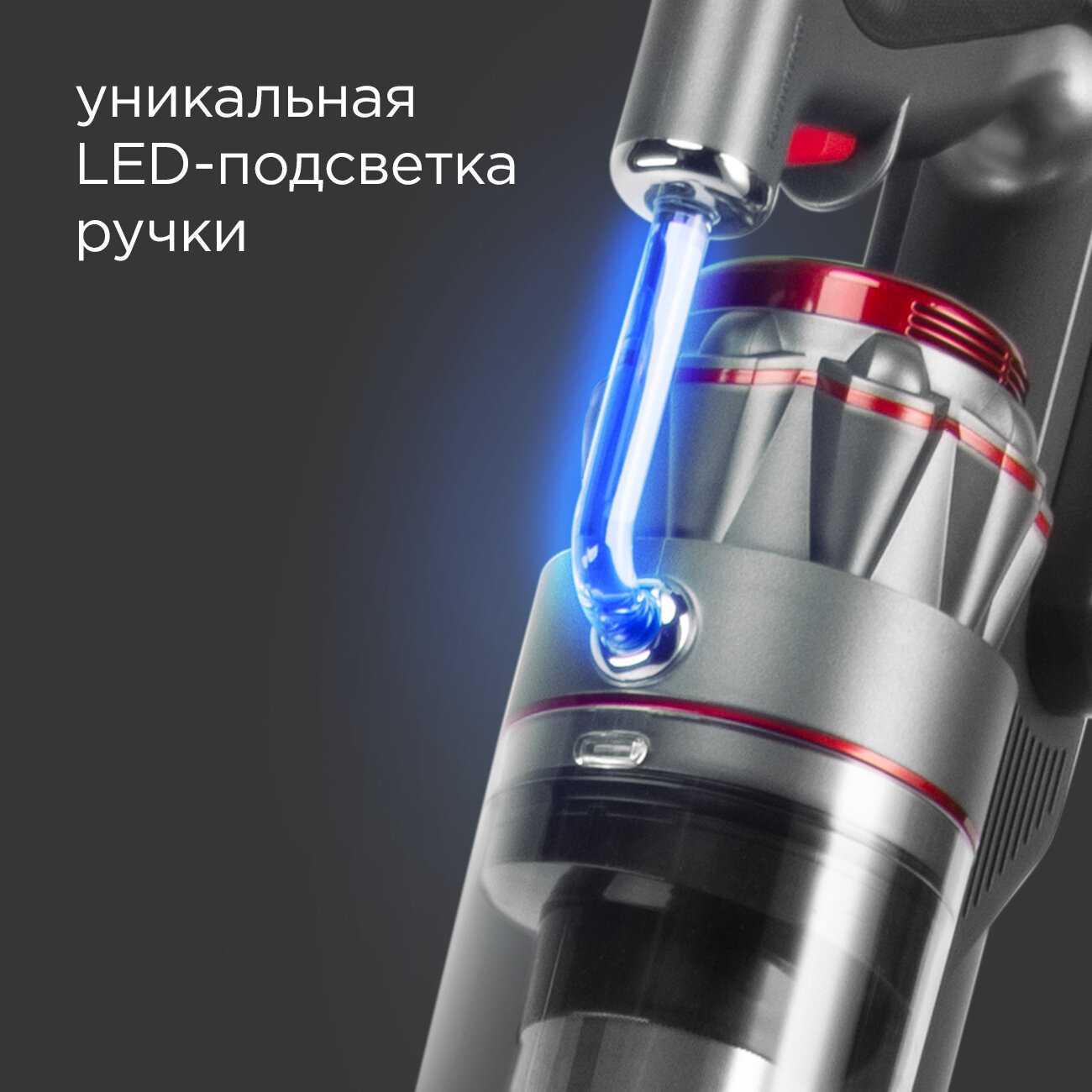 Пылесос вертикальный беспроводной REDMOND VH1310 фотография 4