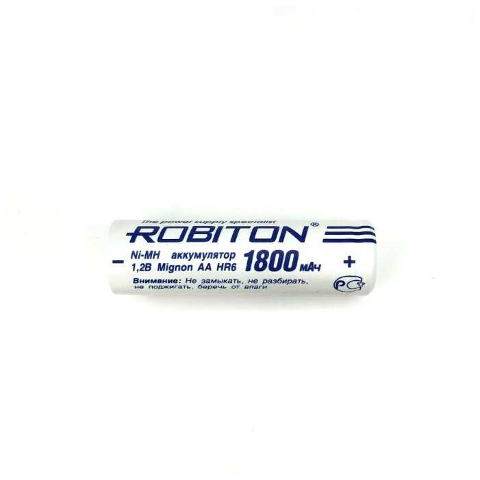 Аккумулятор Ni-Mh 1800 мА·ч 1.2 В ROBITON AA R6 Mignon 1800 фотография 1