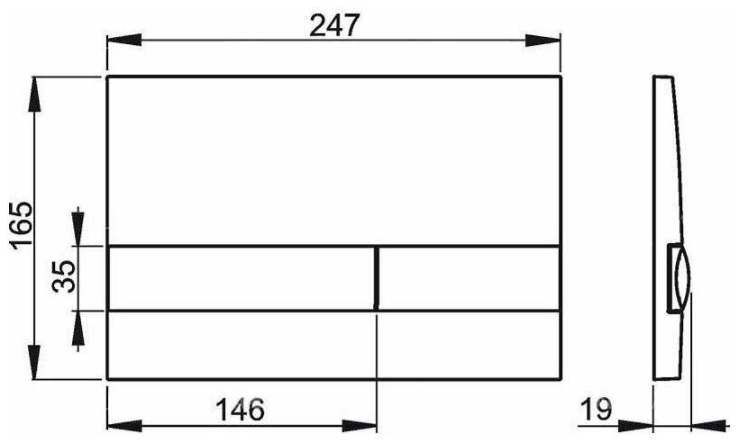 Кнопка смыва Alcadrain M1718 фотография 1