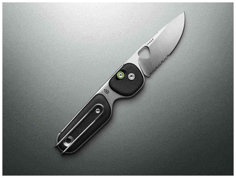 Нож The James Brand The Redstone, лезвие Sandvik 12C27, рукоять Polypropylene, Black, черный фотография 4