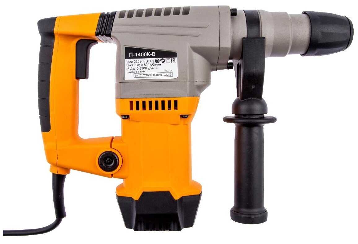 Перфоратор ВИХРЬ П-1400К-В 72/3/8, без аккумулятора, 1400 Вт фотография 3