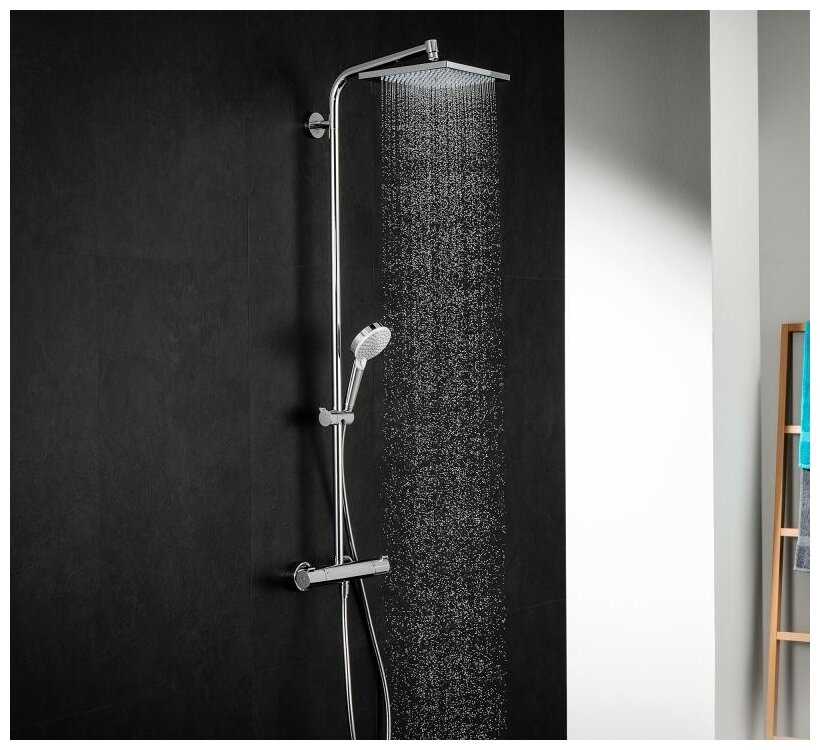 Душевой комплект hansgrohe Crometta Е 240 1jet Showerpipe 27271000, фотография 2