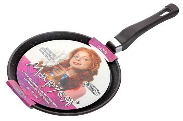 Сковорода блинная Маруся Мрамор 7222бл