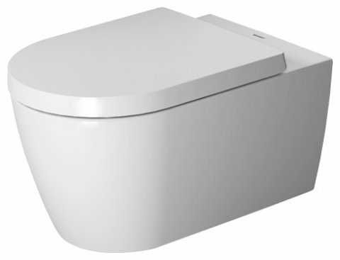 Чаша унитаза подвесная DURAVIT ME by Starck 252909 (с сиденьем) с горизонтальным выпуском