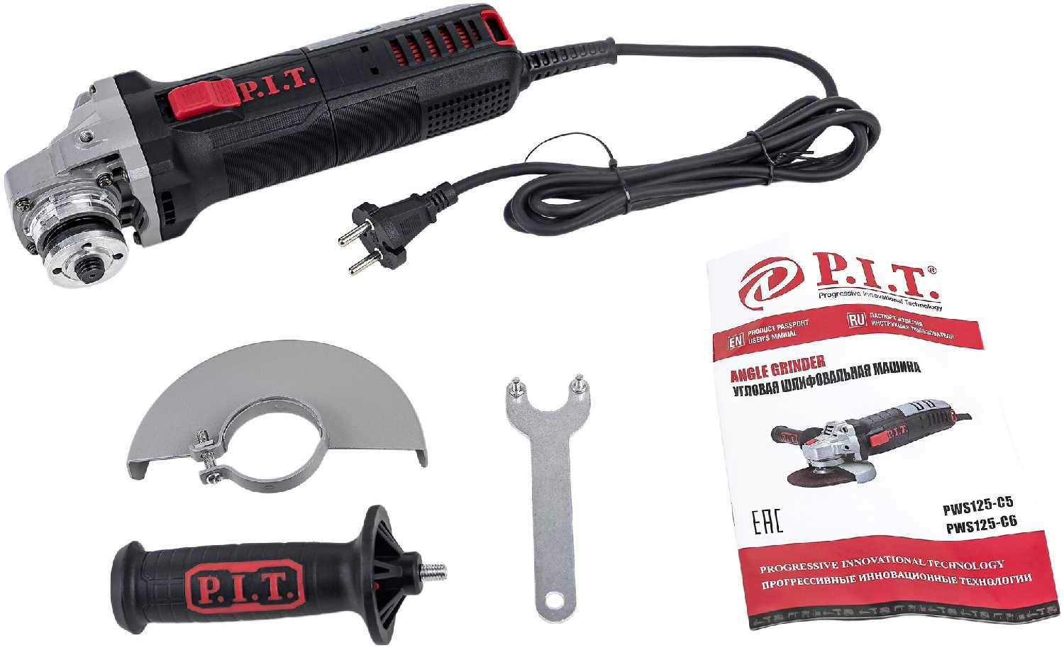 Аккумуляторная УШМ P.I.T. PWS 125-C6 фотография 4
