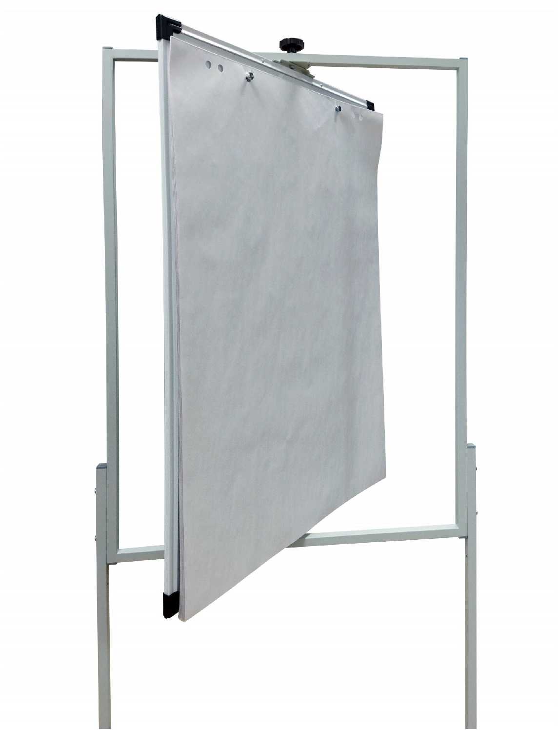 Флипчарт магнитно-маркерный 100х70 BoardSYS, на колесах, вертикального вращения, белый 10БЧФЛИП2р*Ф фотография 1