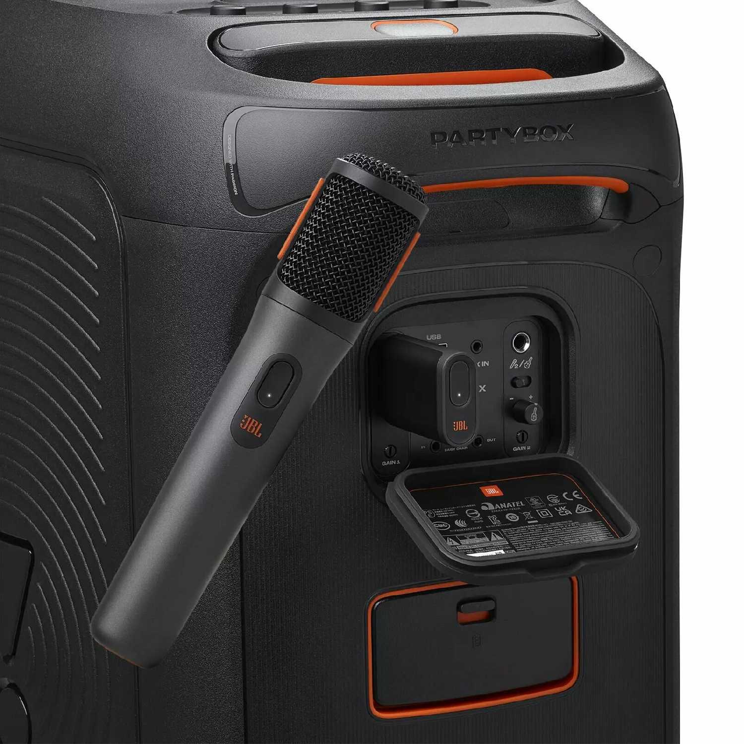 Акустика JBL PARTYBOX WIRELESS MIC (2 ручных микрофона) фотография 4
