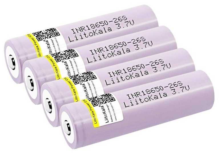 Аккумулятор 18650 высокотоковый 2600mAh 20A LiitoKala 26S Li-ion (1,2,3,4,5 шт) фотография 3