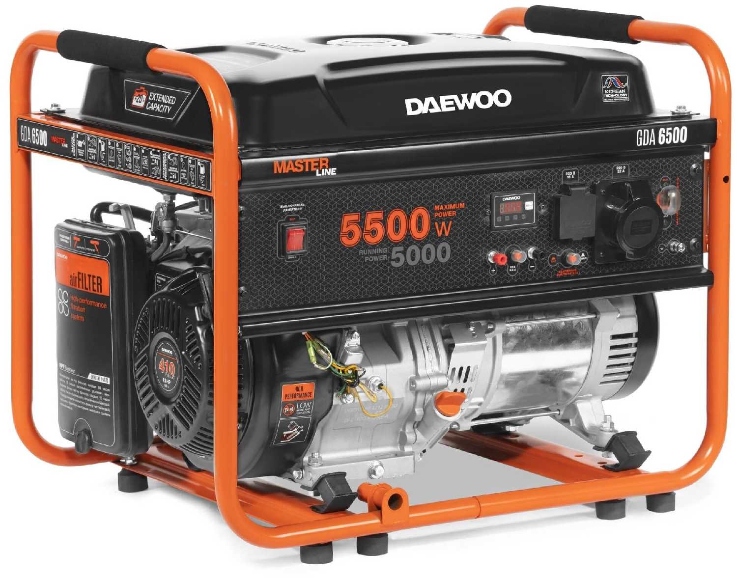Бензиновый генератор Daewoo Power Products GDA 6500