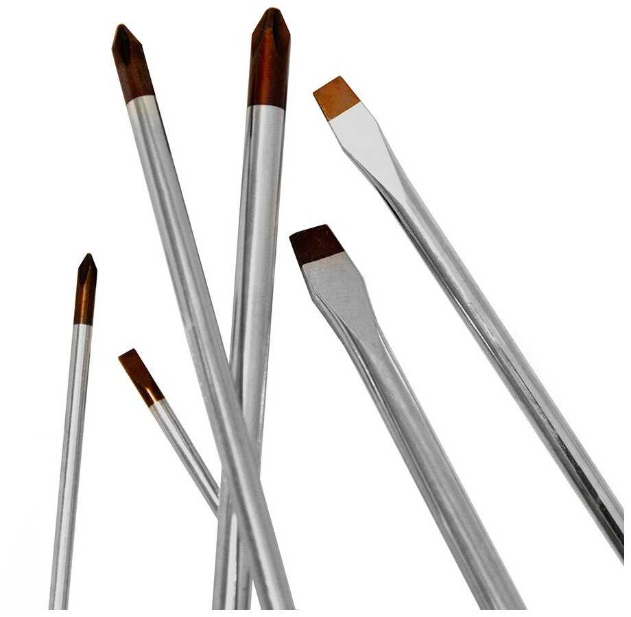 Набор отверток с магнитным наконечником из легированной стали S2 6 шт RAGE by VIRA фотография 2