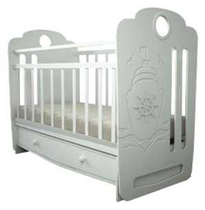 Кроватка Forest kids Морячок, классическая, поперечный маятник фотография 2