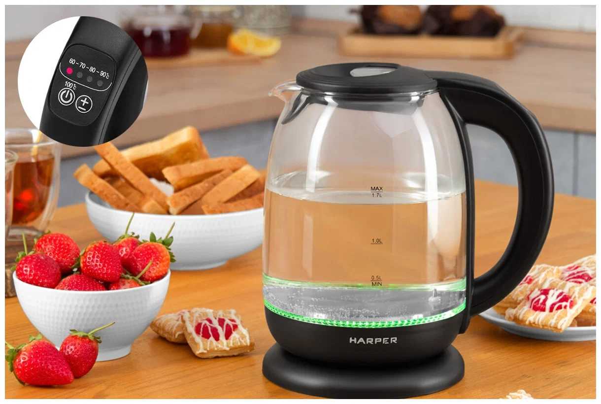 Электрочайник HARPER HWK-GD04 фотография 1