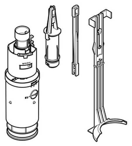 Смывной механизм для инсталляции Geberit Смывной механизм для инсталляции (240.501.00.1) фотография 1