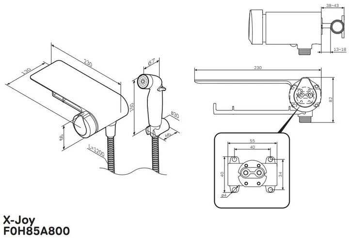 Гигиенический душ AM.PM X-Joy TouchReel (F0H85A822) фотография 27