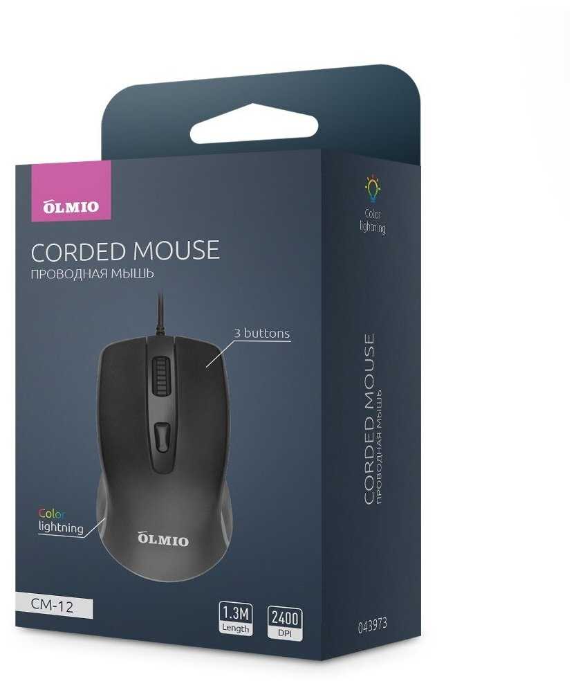 Проводная мышь Olmio CM-12