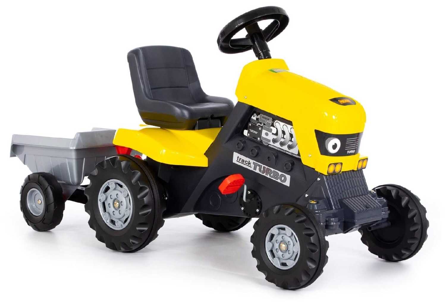 Веломобиль Полесье Трактор Turbo с полуприцепом фотография 11