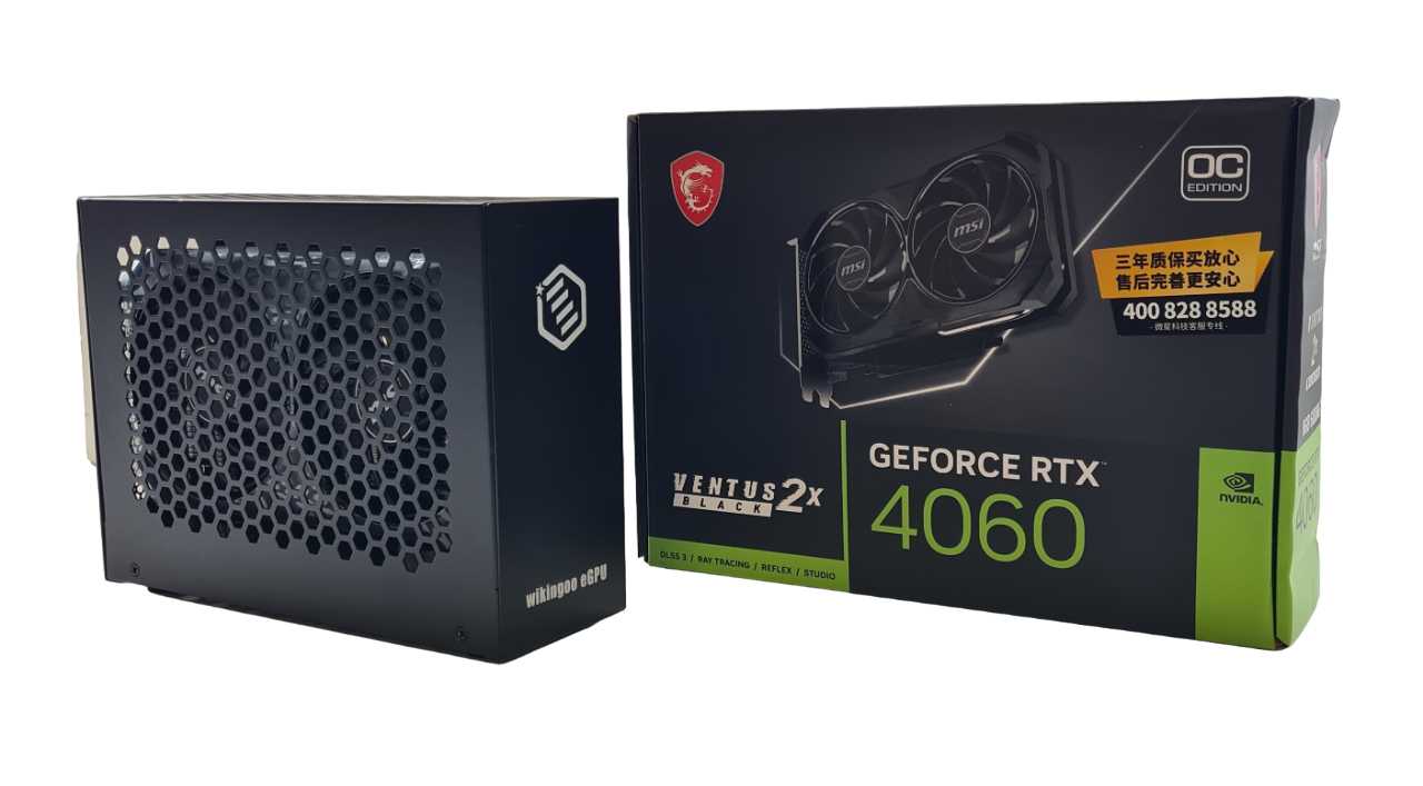 Внешняя видеокарта EGPu Wikingoo T4K3 (240W) + MSI GeForce RTX 4060 8Gb фотография 1