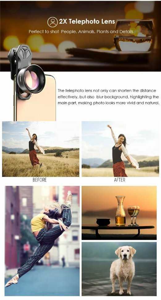 Комплект объективов Apexel 5-in-1 HB5 (APL-HB5) фотография 7