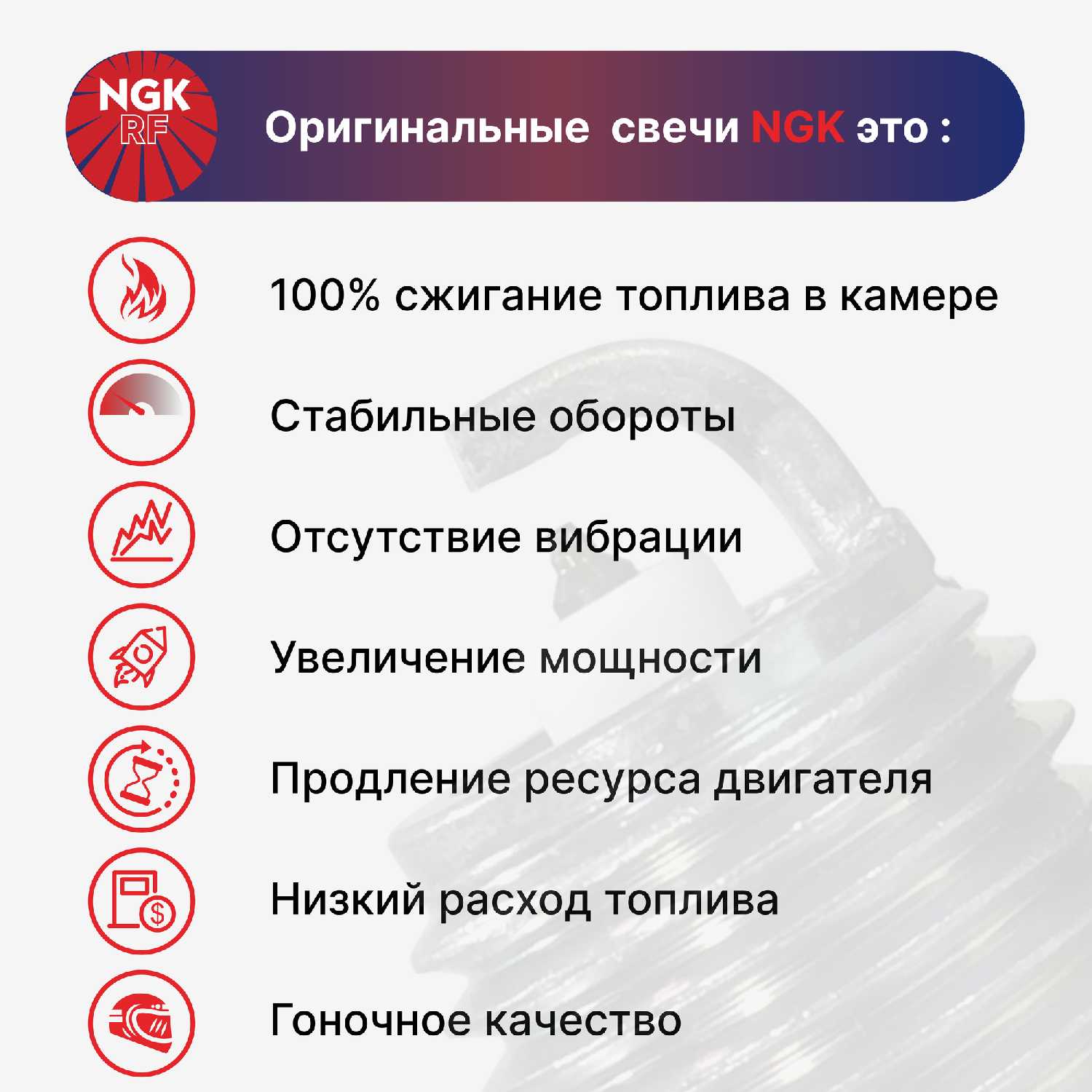 Иридиевые свечи зажигания Мазда NGK ILKAR7L11/94124, оригинальные, с защитным QR-кодом от подделок фотография 6