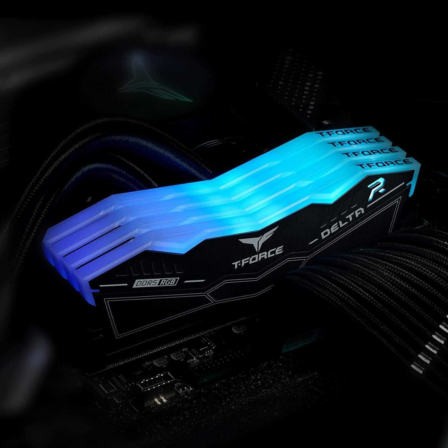 Оперативная память Team Group T-FORCE Delta RGB 32 ГБ (16 ГБ x 2 шт.) DDR5 DIMM CL38 (FF3D532G6000HC38ADC01) фотография 5