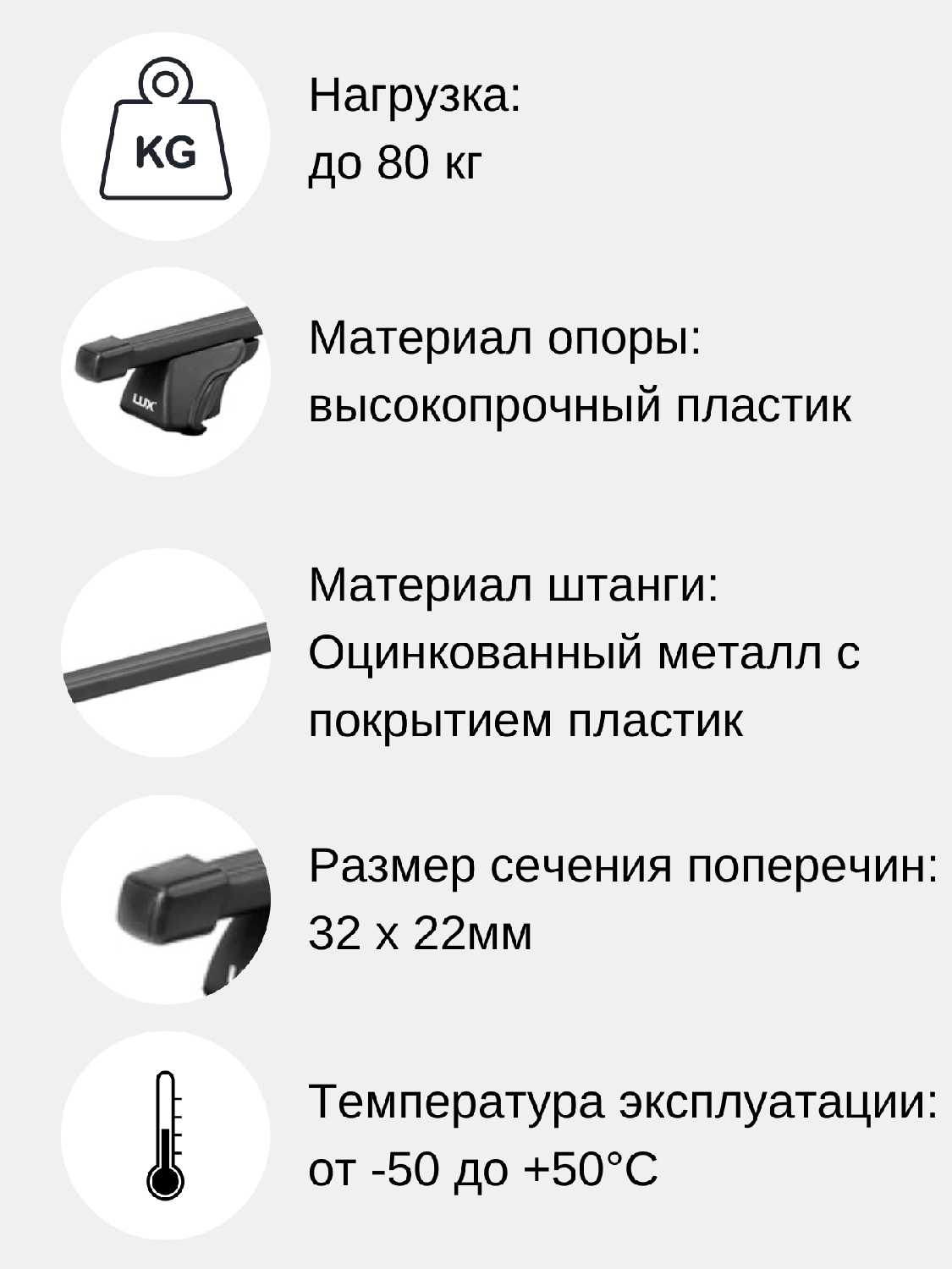Багажник Subaru Багажник на рейлинги (прямоугольные дуги) фотография 1