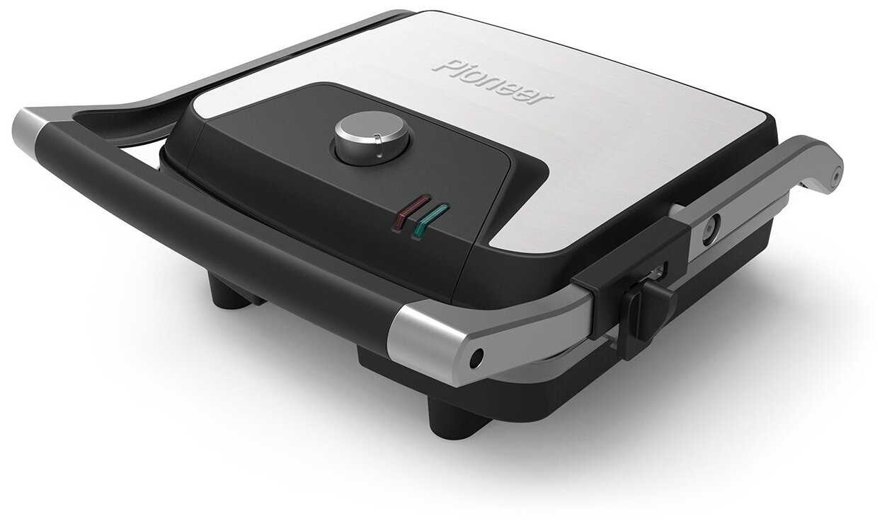 Гриль электрический для дома Pioneer с антипригарными панелями, 2 рабочих положения, регулировка температуры, антипригарная система 5G, 2000 Вт фотография 1