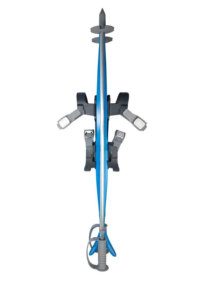 Лыжный комплект детский с креплениями и палками (75 см) фотография 19