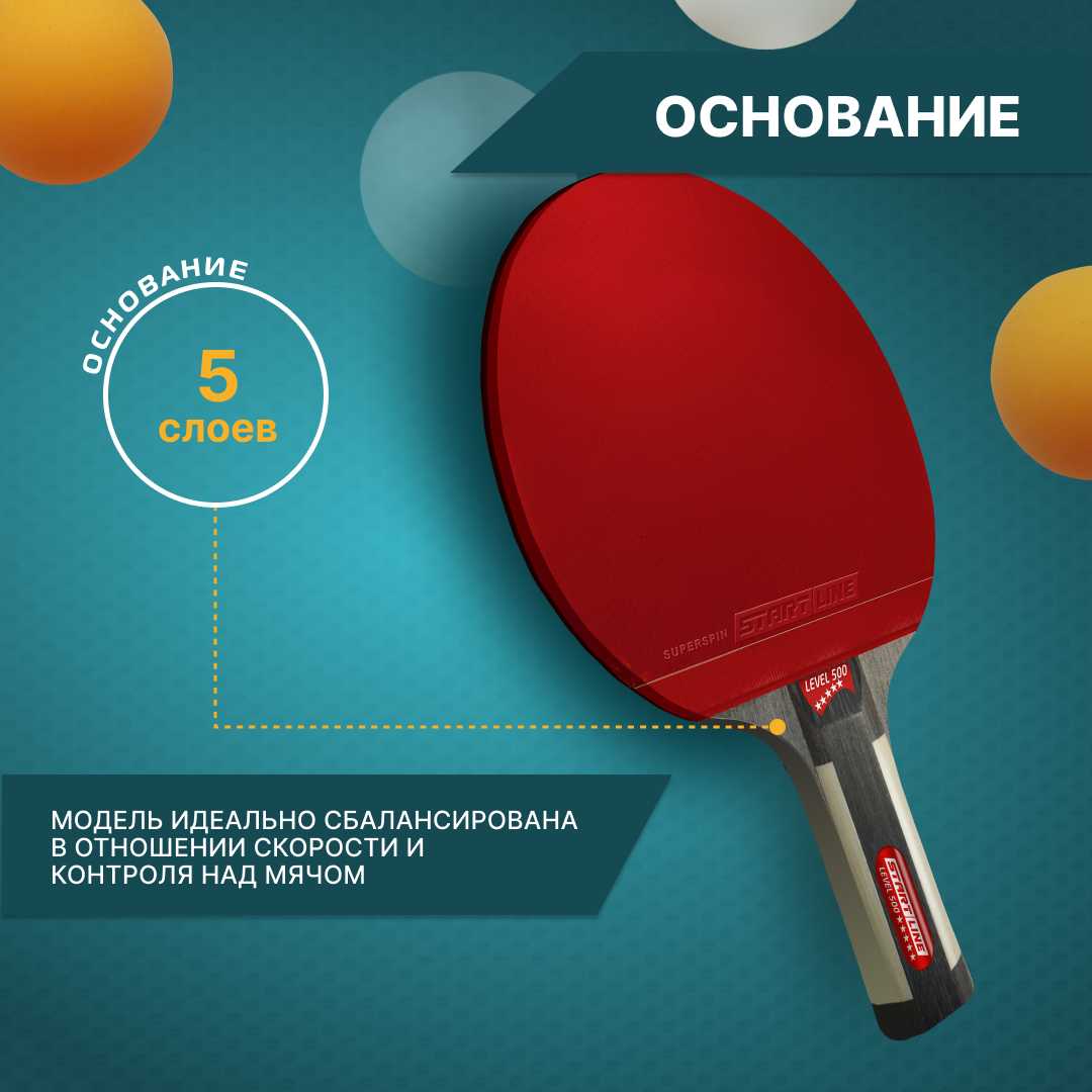 Ракетки для настольного тенниса Start Line Level 500 фотография 14