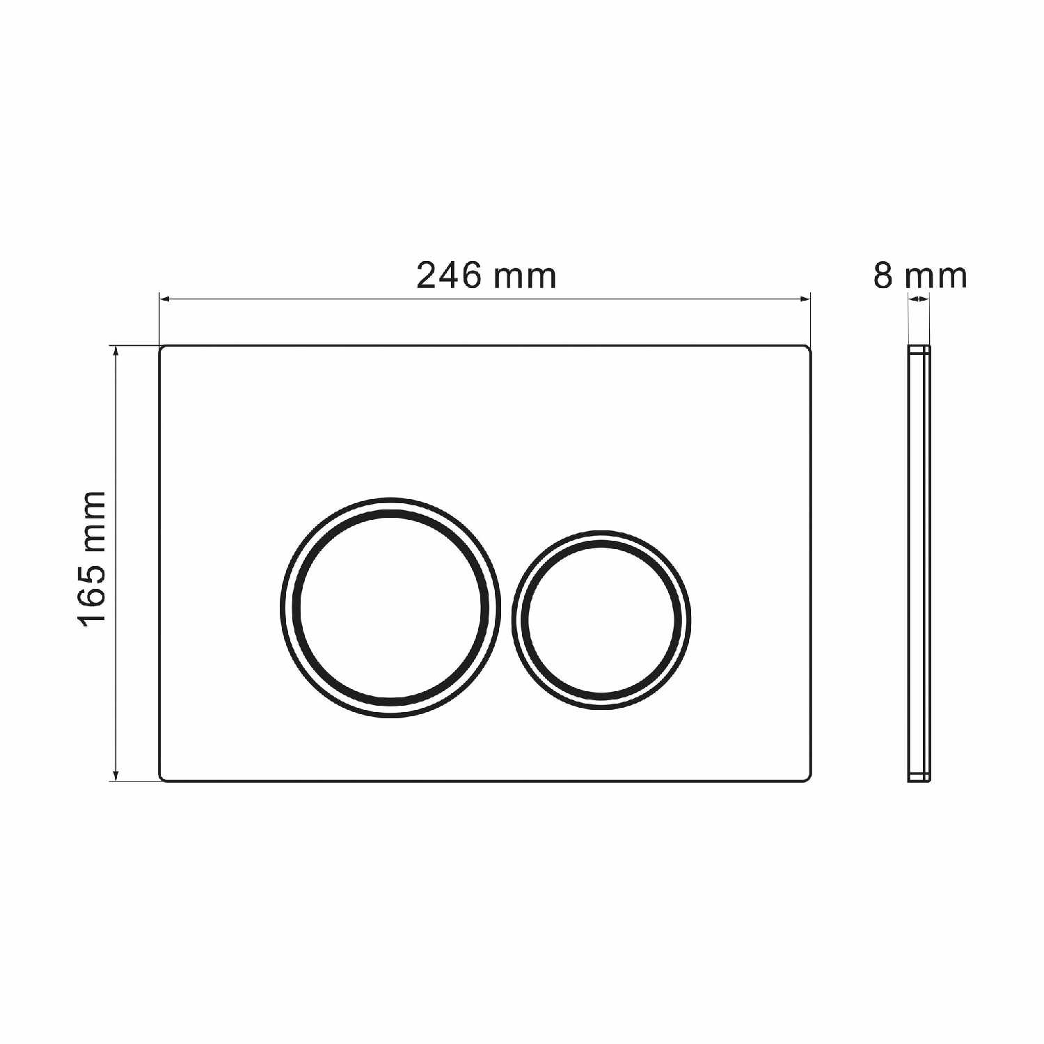 Кнопка смыва Grossman Galaxy 700 (K31.01.210.210) фотография 5
