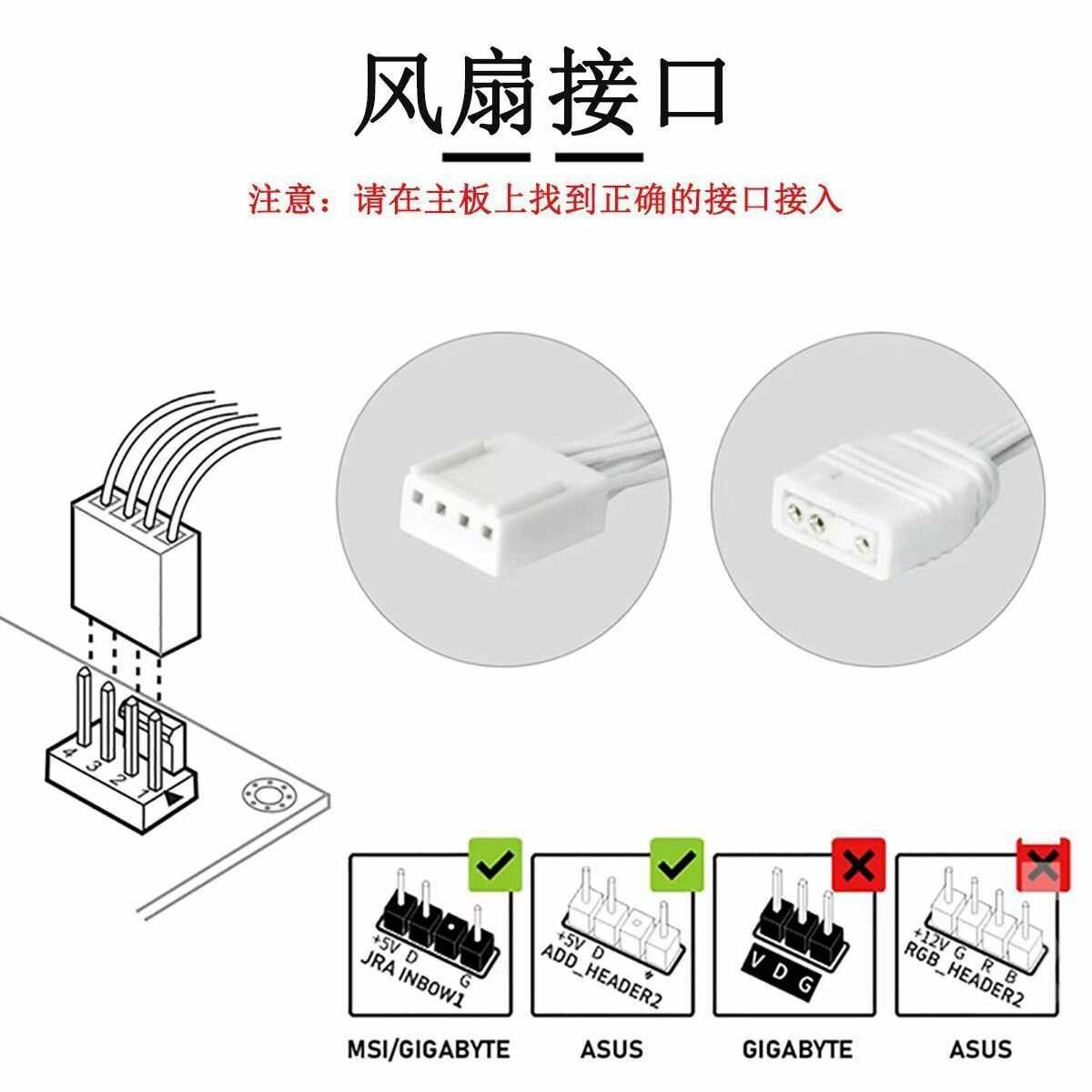 Кулер IWONGOU AR12PRO 3шт вентилятор с подсветкой для корпуса ПК 120мм 5v3pin, 4pin PWM фотография 3